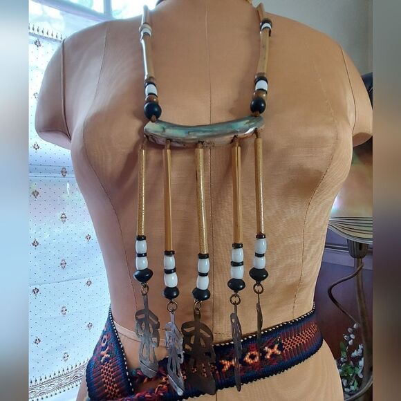 Beautiful Artisan OOAKIND Vintage Statement Necklace Estate Jewelry - Picture 8 of 13